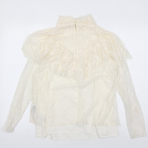 Marks & Spencer Women's Ivory Lace Blouse, Size 16