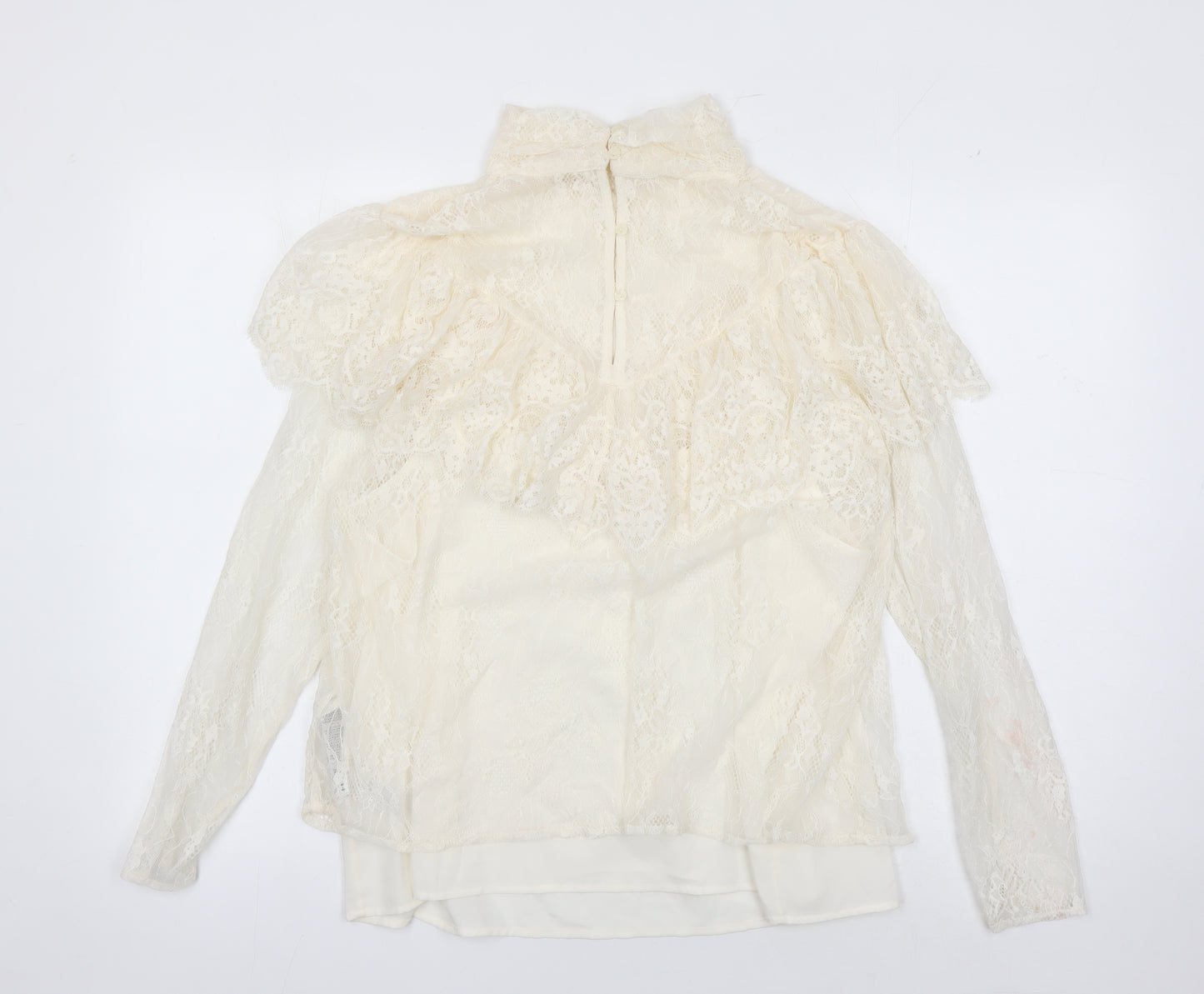 Marks & Spencer Women's Ivory Lace Blouse, Size 16