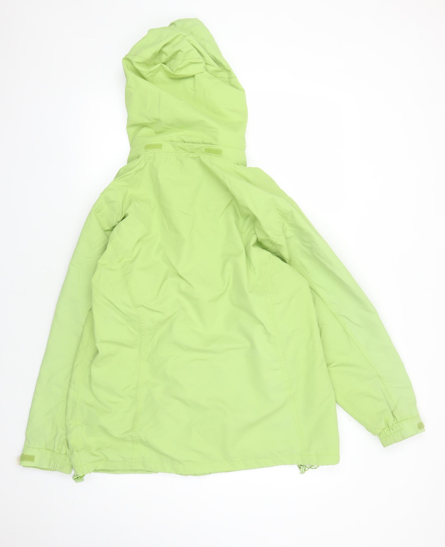 Arctic Storm Green Nylon Parka Jacket, Unisex M