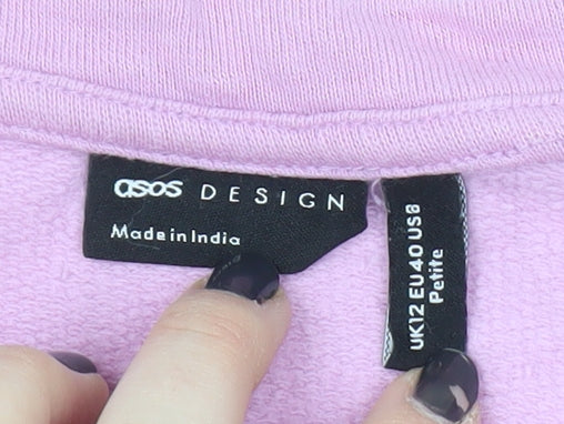 ASOS Women's Pink Cartoon Jumper Size 12 Petite