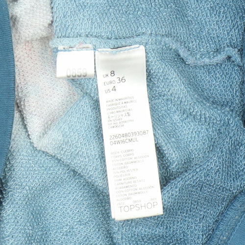 Topshop Women's Multicoloured Floral Pullover Jumper