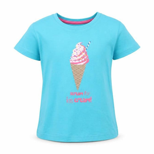 Mountain Warehouse Girls Blue Ice Cream Graphic Tee 2-3 Years