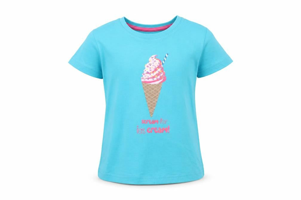 Mountain Warehouse Girls Blue Ice Cream Graphic Tee 2-3 Years
