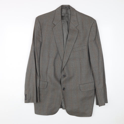 Dunn & Co Men's Grey Check Blazer 42 Wool