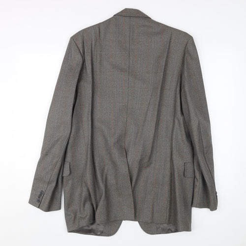 Dunn & Co Men's Grey Check Blazer 42 Wool