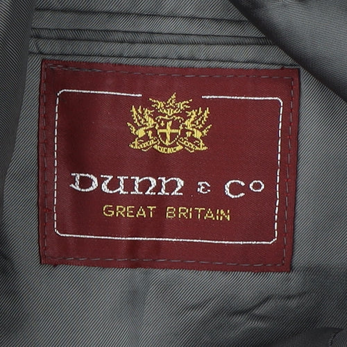 Dunn & Co Men's Grey Check Blazer 42 Wool