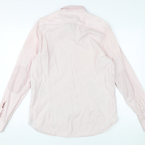 Ted Baker Men's Pink Striped Dress Shirt L