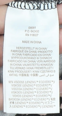 Boden Women's Black Floral A-Line Midi Dress Size 14