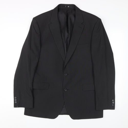 Thomas Nash Men's Black Regular Fit Blazer 42R
