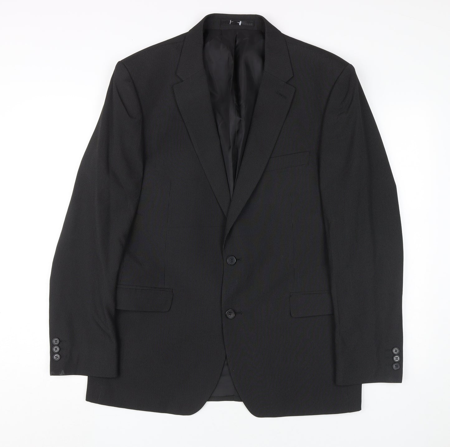 Thomas Nash Men's Black Regular Fit Blazer 42R