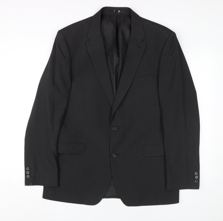Thomas Nash Men's Black Regular Fit Blazer 42R
