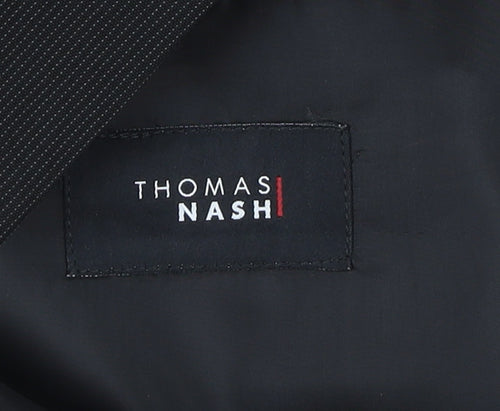 Thomas Nash Men's Black Regular Fit Blazer 42R