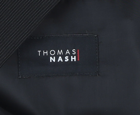 Thomas Nash Men's Black Regular Fit Blazer 42R