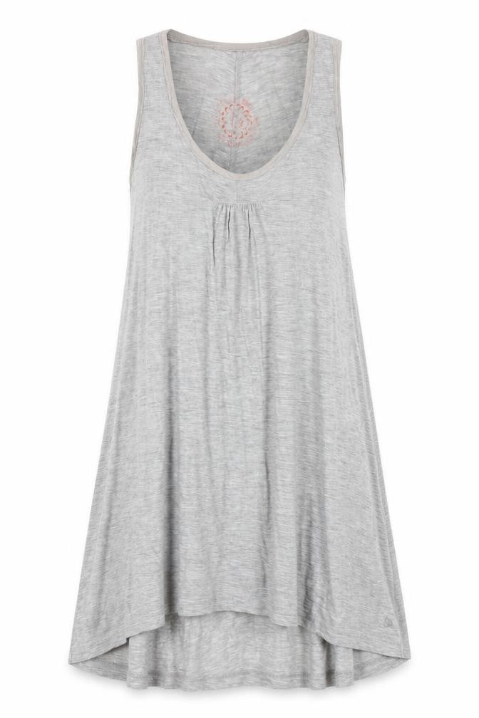 Front view of White Stuff Grey Midi Tank Dress, size 10, Women's Casual