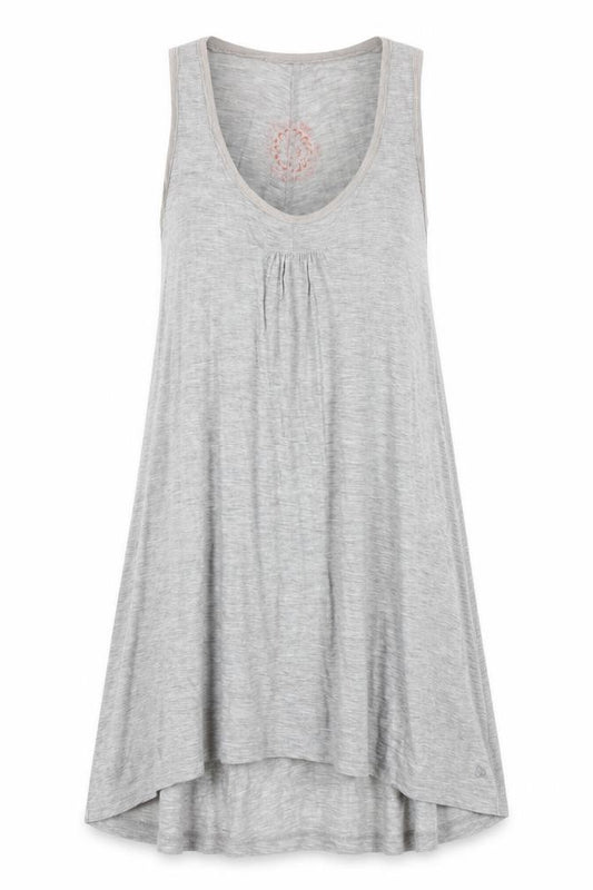 Front view of White Stuff Grey Midi Tank Dress, size 10, Women's Casual