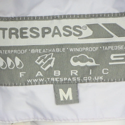 Trespass Women's White Basic Jacket M Waterproof