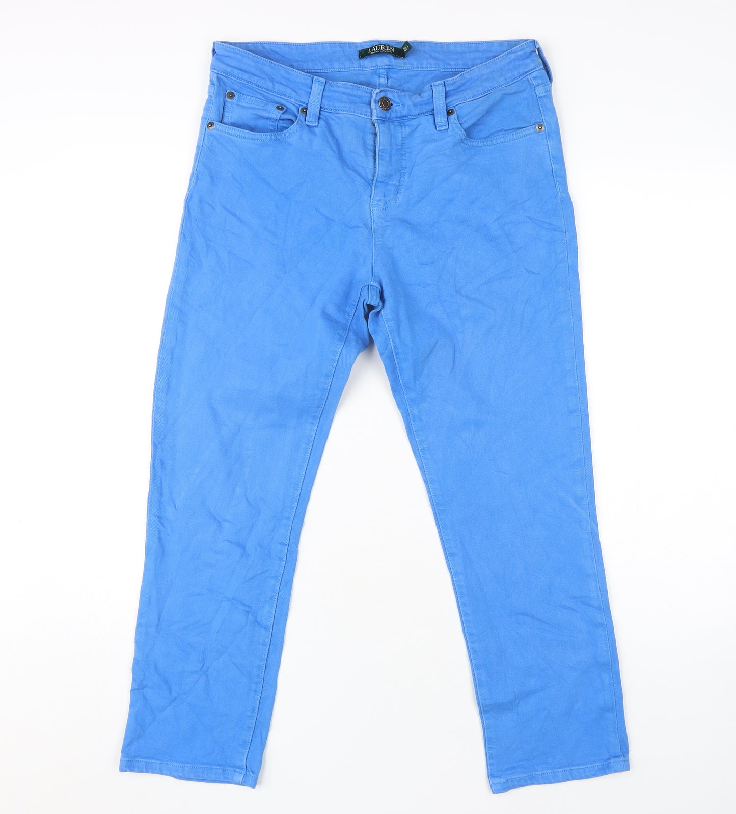 Lauren Ralph Lauren Women's Blue Straight Jeans Size 10