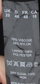 Windsmoor Women's Black Coat Size 20