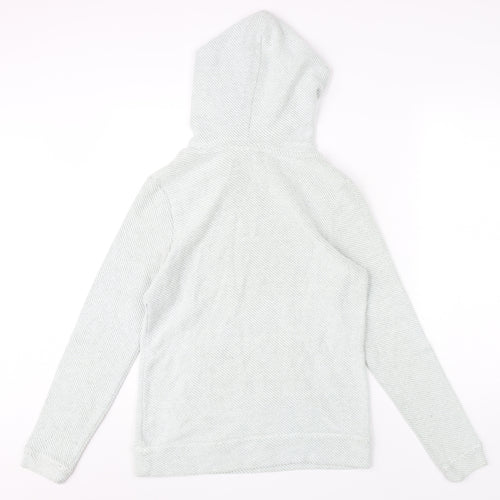 Animal Womens Green Knit Cotton Hoodie, Size 10