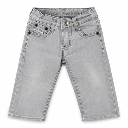 Diesel Girls Grey Jeans, Size 2 Years, Cotton, Casual
