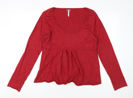 White Stuff Women's Red Pullover Jumper, Size 14