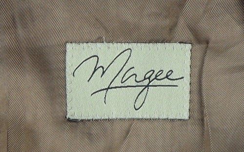 Magee Men's Brown Check Wool Blazer, Size 44R, Classic