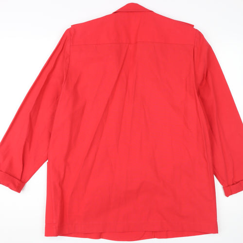 Alexon Women's Red Blazer 14 Button Jacket Casual