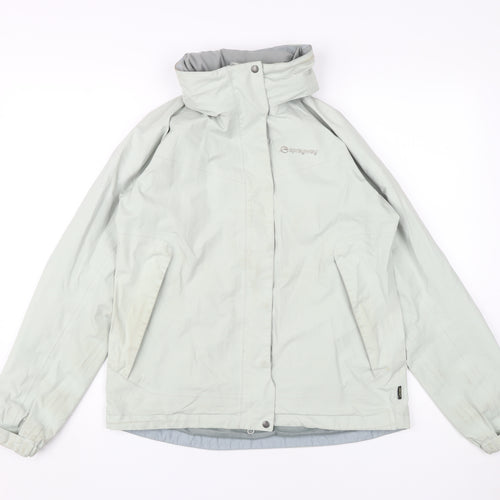 Sprayway Women's Grey Hooded Jacket Size 10 Waterproof