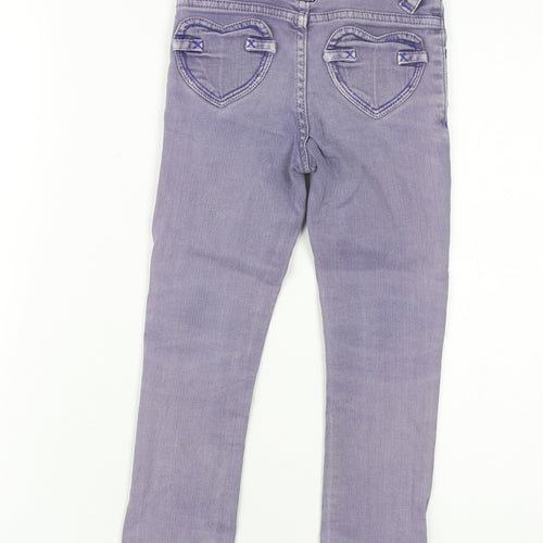 Roxy Girls Purple Straight Jeans, Size 5 Years