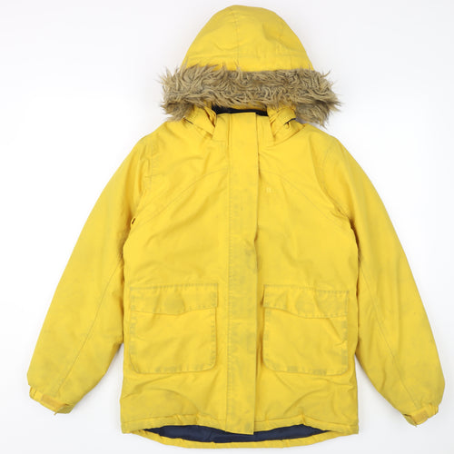 Mountain Warehouse Boys Yellow Waterproof Parka Coat 13 Years