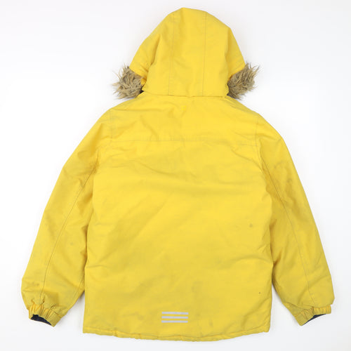 Mountain Warehouse Boys Yellow Waterproof Parka Coat 13 Years