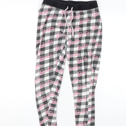 Barbie Women's Black Check Pyjama Pants M