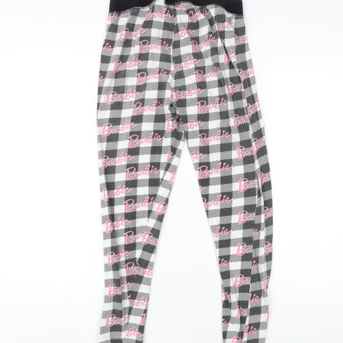 Barbie Women's Black Check Pyjama Pants M