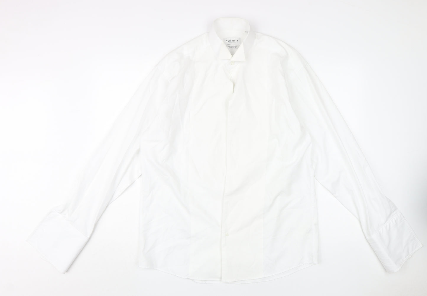 Van Heusen Men's White Formal Long Sleeve Shirt 15.5
