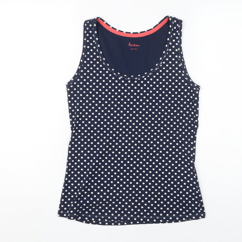 Boden Women Blue Polka Dot Tank UK 12