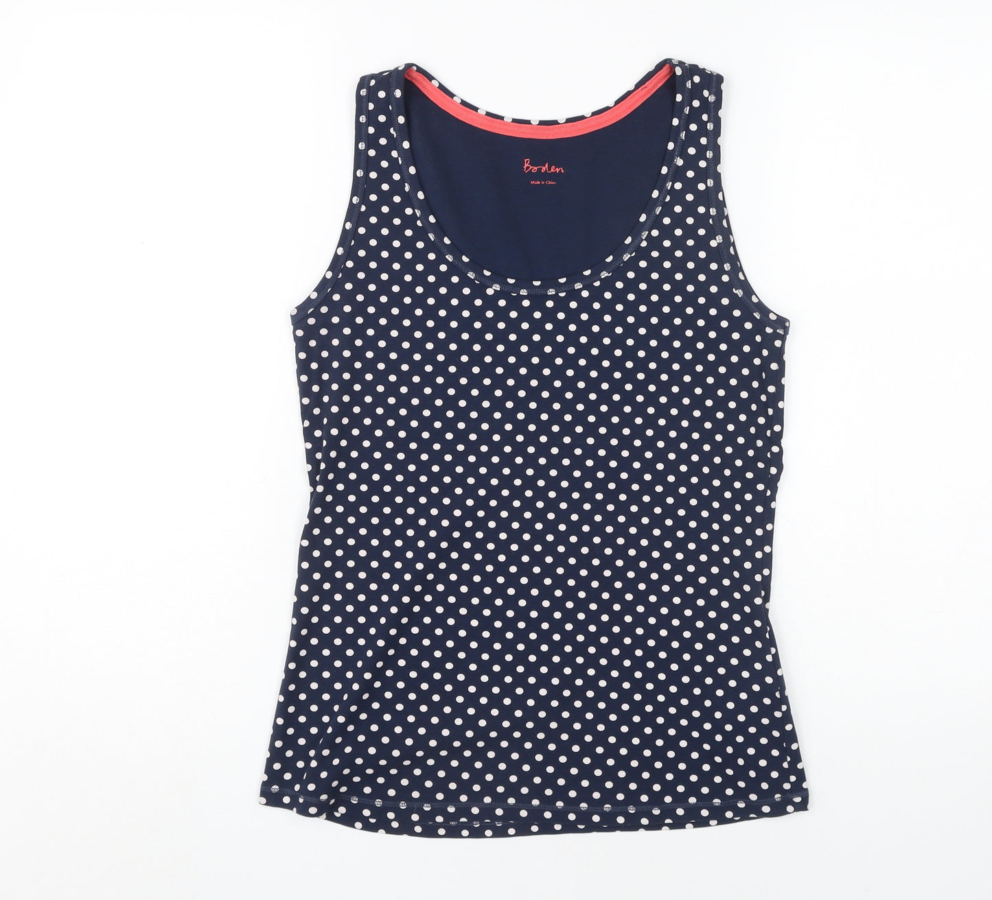 Boden Women Blue Polka Dot Tank UK 12