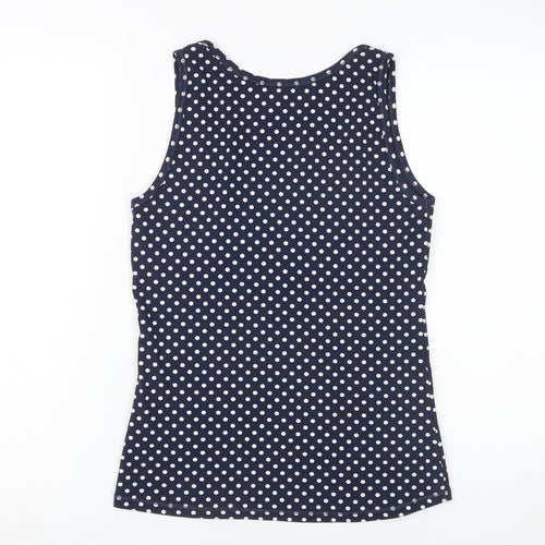Boden Women Blue Polka Dot Tank UK 12