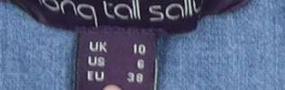 Long Tall Sally Blue Lyocell Shirt Dress - Size 10