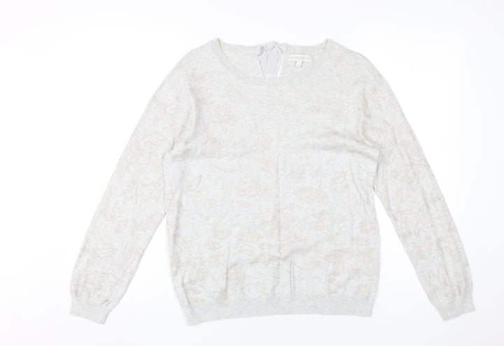 RJR. John Rocha Women's Ivory Cotton Jumper Size 12