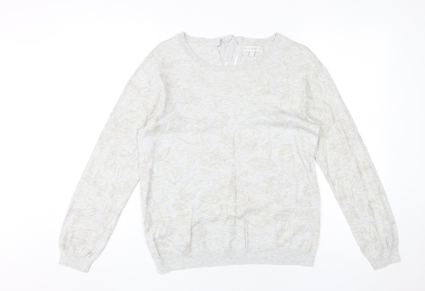 RJR. John Rocha Women's Ivory Cotton Jumper Size 12
