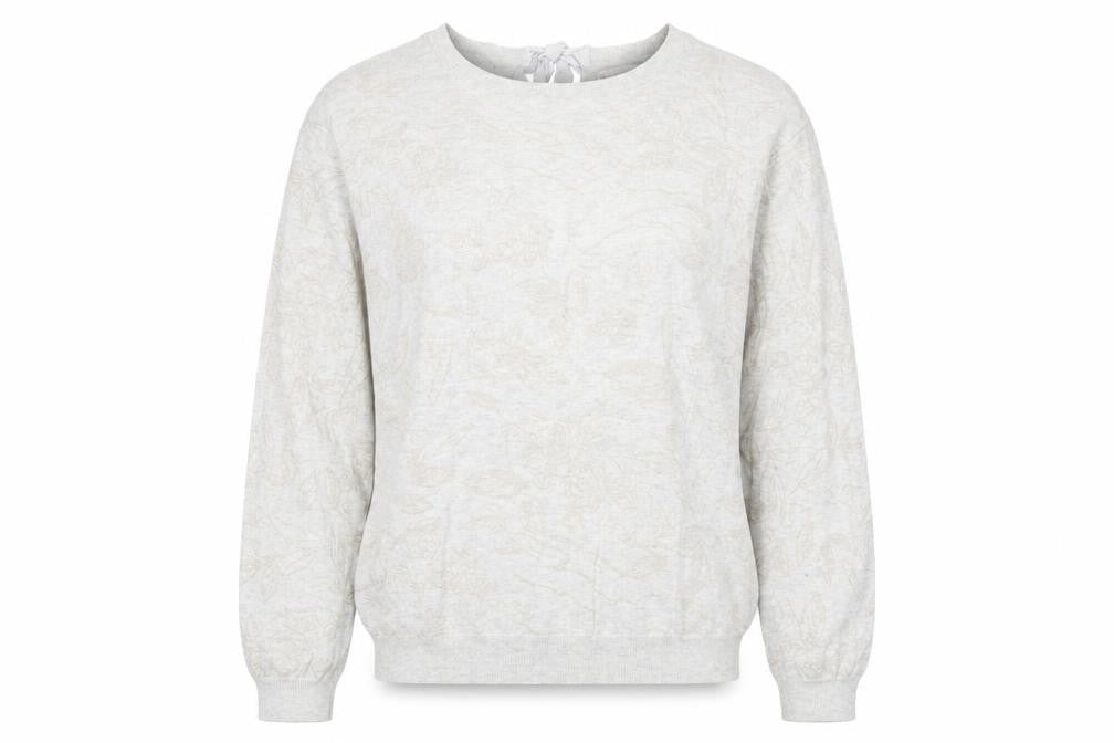 Front view of RJR.John Rocha Women's Ivory Cotton Jumper, size 12