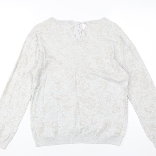 RJR. John Rocha Women's Ivory Cotton Jumper Size 12