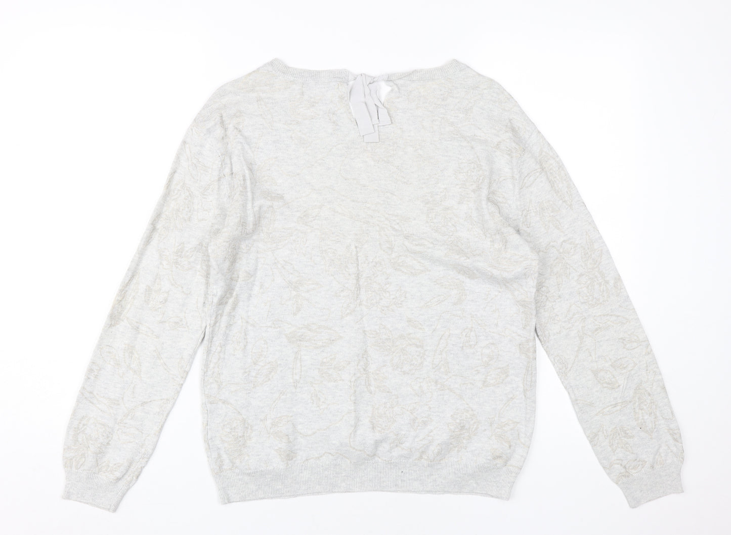RJR. John Rocha Women's Ivory Cotton Jumper Size 12
