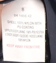 Peter Storm Women's Blue Floral Rain Coat Size 8 Waterproof