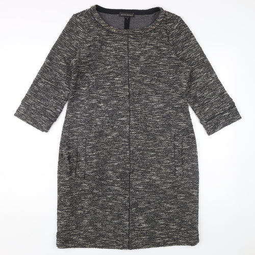 Banana Republic Women's Grey Shift Dress M Petite