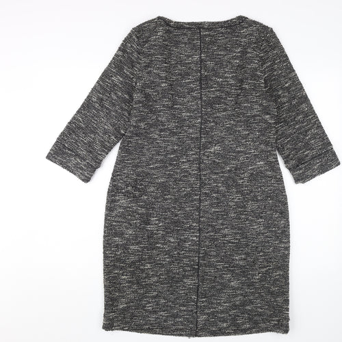 Banana Republic Women's Grey Shift Dress M Petite