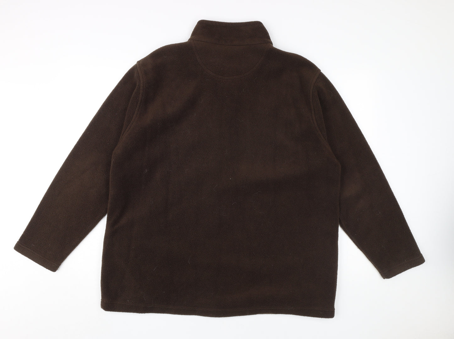 EWM Women's Brown Full Zip Fleece Jacket L