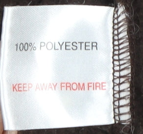 EWM Women's Brown Full Zip Fleece Jacket L