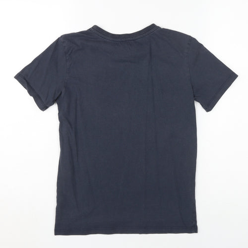 Tommy Hilfiger Boys Blue T-Shirt, Size 12 Years, Logo Accent