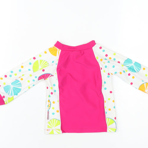 Trespass Girls' Pink Multicoloured Polka Dot Activewear Top, Size 2-3 Years